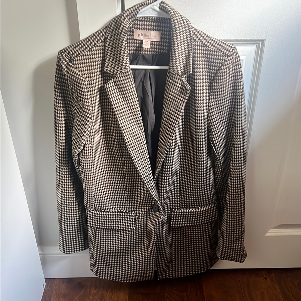 Philosophy Checkered Blazer